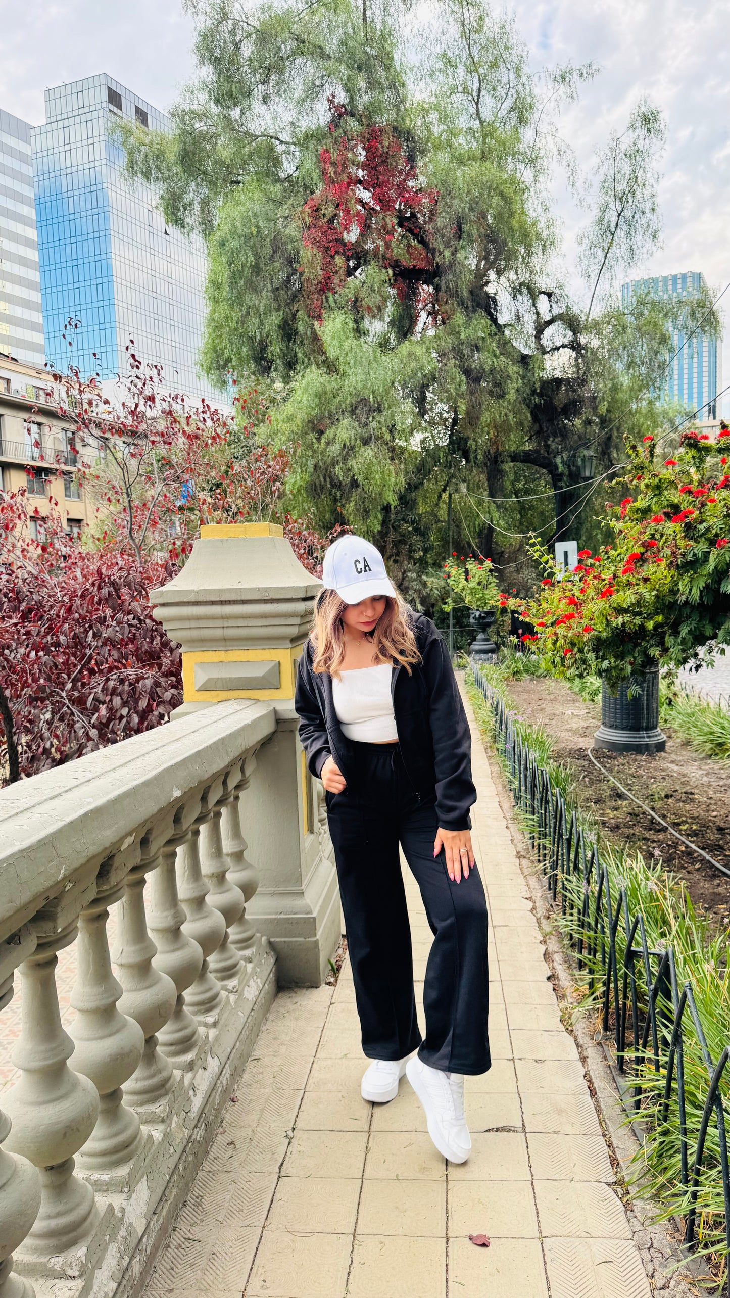 Conjunto Algodón Premium: Polerón con Cierre y Palazzo Negro 🖤